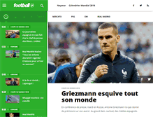Tablet Screenshot of football.fr